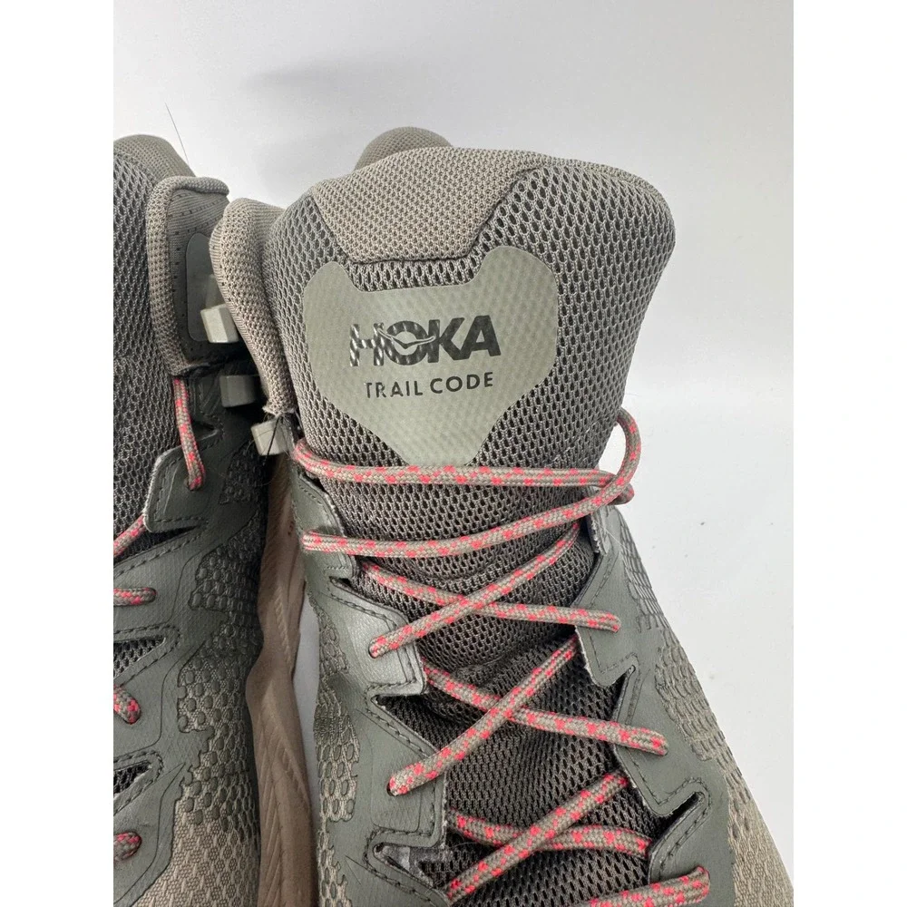 Hoka Trail Code GTX Hiking Boots Mens 12.5 Green GORE-TEX 1123165